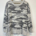 Aerie  Gray Camo Tunic Sweatshirt Photo 0