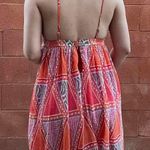 H&M  Orange Pink Low Cut Mini Sun Dress Photo 2
