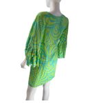 Escapada ‎ Beach | Women's Bright Green Blue Beach Cover Up Dress Sz S Photo 6