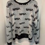 Fifth Sun NASA Logo Crewneck Sweatshirt in Gray and Black Photo 0