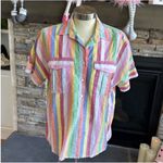 Banana Republic  Pastel Striped Button-Down Shirt Photo 1