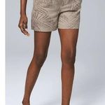 White House | Black Market WHBM Brown Palm Print 5 Inch Short 6 Photo 0