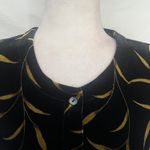 Vtg Casual Corner Annex 90s Velvet Crop Jacket Sz 6 Whimsigoth Gold Leaf Retro Black Photo 2