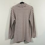 Talbots  Women's Dark Green Striped High Neck Long Sleeve Knit Top Size L Photo 8