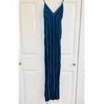 Madewell  The Layton Midi Slip Dress Navy Blue Stripped - Fresh Blueberry - 4 NWT Photo 1