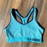 Under Armour Neon Electric Blue Compressive Razorback Sports Bra Small Photo 0