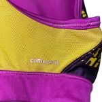 Adidas  Women’s Tech Fit Clima Cool Sports Bra Size Small Purple Yellow Athletic Photo 4