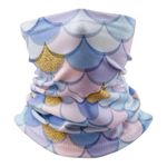 Brand New Unisex Genovega Womens Girls Mermaid Neck Gaiter Mask Buff Headband Purple Photo 0