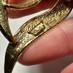 Monet  & Alison Reed Heart Gold Tone Brooch Pins Lot Of 2 Signsd Photo 9