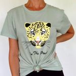 Wildfox NWT On The Prowl Leopard Keke Graphic Tee Photo 0