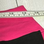 iLoveSia Raspberry Pink and Black Capri Leggings XL NWT Photo 4