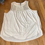 Clover + Scout Chic Ivory Lace‎ Sleeveless Top Size XL Photo 4