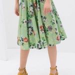 ZARA Floral Print Midi Skirt Photo 0