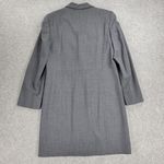 Versione Longline Trench Suit Jacket Womens 4 Gray Wool Lightweight Career Italy Photo 2