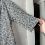 J. Jill Women's Gray Knit Pullover L 3/4 Sleeve Boat Neck Size L Photo 2