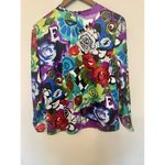 Harper EJHarper Shirt Size6‎ long sleeve colorful watercolor Artsy Floral Geometric Photo 1