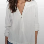 Free People  Yucca Double Cloth Top in optic white Size Small oversized Photo 0