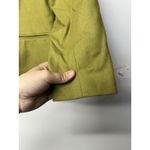 Adolfo  Women’s Wool Blazer Size 8 Olive Green Single-Button Notch Collar Photo 6
