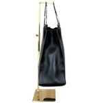 Gucci Vintage Black Leather Handbag with Metal Horsebit Handles North Shouth Photo 3