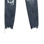 American Eagle   Skinny Jeans Womens 2 Gray Distressed Next Level Stretch Skater Photo 4