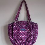 Vera Bradley  Shoulder Bag Pink & Purple Diamond Pattern Quilted Purse Photo 2