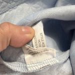 J.Crew  Quilted Geometric Print Cowl Neck Sweatshirt Light Blue Women's L EST Photo 3