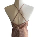 Lulus Gorgeous gold sequin gown Photo 10