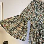 Bhanuni By Jyoti x Anthropologie libra embroidered tunic dress blue green Size 12 Photo 6