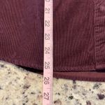 Eddie Bauer  Women's Burgundy Corduroy Hooded Shirt Jacket Size Small Snap Front Photo 6