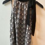 New York & Co. sleeveless blouse, black/cream, size XS Photo 0