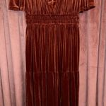 Baltic Born  Velvet Dress Maxi orange  Photo 0