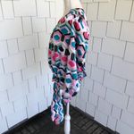 Inc international  Concepts Women's Pink Multi Geo Surplice Hexagon Blouse sz M Photo 2