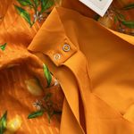 Cami NYC  Lenore Orange Lemon Print One Shoulder Bodysuit New With Tags Photo 5