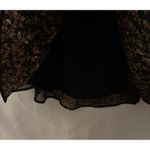 Forever 21  Black Floral Cutout LS Cottagecore Babydoll Open Back Mini Dress Sz M Photo 4