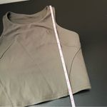 Lululemon Athletica Invigorate Training Tank Top with Bra Olive Green 2 Photo 9