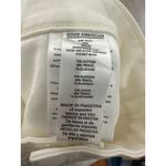 Good American Good '90s Denim Shorts White Distressed Raw Hem Size 18 Photo 7