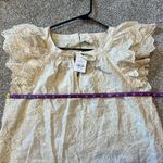 AE 77 Premium Cotton Boho Short Sleeve Blouse size M Size M Photo 8