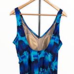 Speedo  Blue Abstract Print One Piece Swimsuit Photo 1