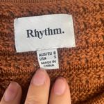 RHYTHM Evermore Small Orange Rust Maxi Crochhet Knit Tank Dress Sundress Photo 3