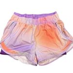 Sweaty Betty Ombre Running Shorts Size M Gradient Sunset Color Built-In Liner Photo 2