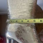 Worthington 9.5 Metallic Gold Knee High Boots Stiletto Glam Party Statement Photo 11