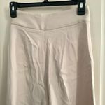 ZARA Full Length Trousers with Cutout Opening in Ecru Off White Photo 10
