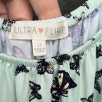 Ultra Flirt  adorable mint green with butterfly print dress, 1X Photo 3