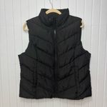 Cole Haan Signature Puffer Black Chevron Polyfill Zip Front Vest Size XL Photo 1