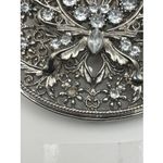 Vintage Filigree Rhinestone Belt Buckle Photo 4
