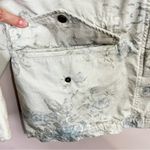 CHAPS Dusty Floral Long Twill Utility Denim Jacket Coat 100% Cotton Size M Photo 10