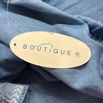 Boutique Plus NWT Blue Chambray Off Photo 4