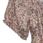 Altar'd State  Crop Top Size Medium Pink‎ Multi Floral Pattern Lined Polyester Photo 5