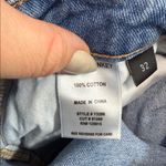 Vervet Flying Monkey 90s High-Rise Straight Rigid Mom Jeans Asymmetrical Waist Distress Photo 4