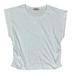 Madewell NWT Women's Side Cinch Muscle Tee White Size L Basic Casual Layering Photo 3